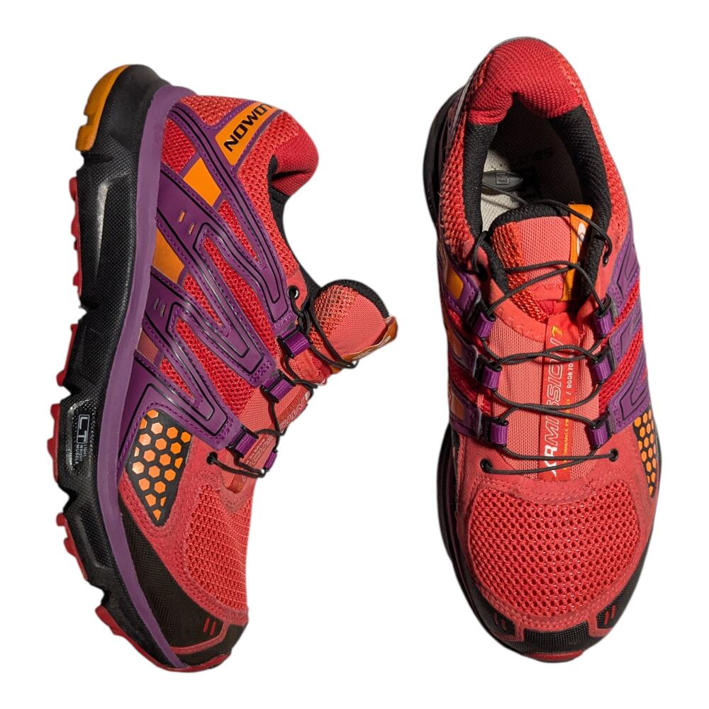 Salomon Women's Trail Running Shoes in Red, Purple & Orange